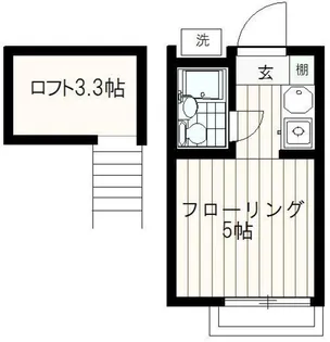 アップルハウスかすみ【1階】の間取り