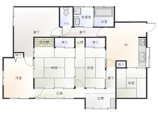 千葉県印西市本埜小林【一戸建】の間取り