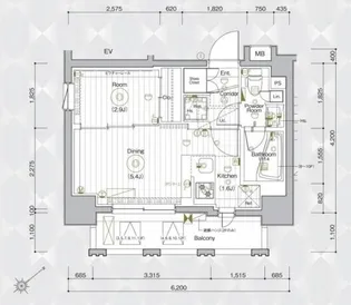 メイクスデザイン入谷アジールコート【10階】の間取り