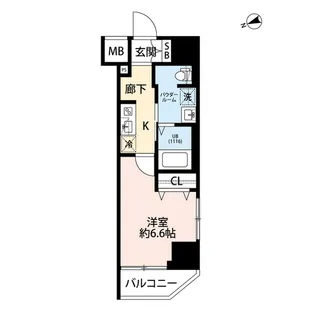 プレール・ドゥーク門前仲町III【5階】の間取り