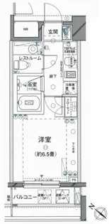 ピアース乃木坂【4階】の間取り