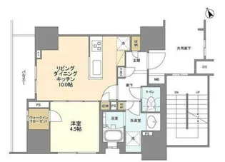 BLESS蔵前【9階】の間取り