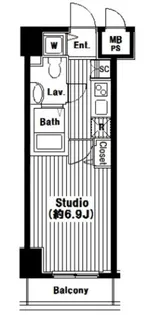 グランド・ガーラ芝公園【14階】の間取り