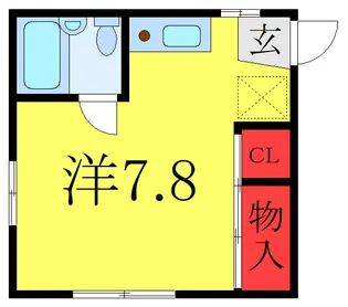 ハイツイケホン【1階】の間取り