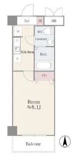 イーリスネオ【5階】の間取り