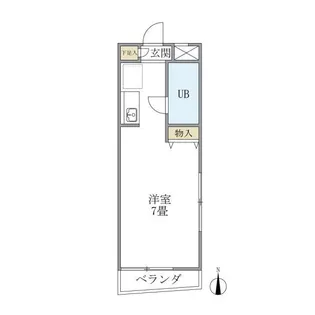 東京都渋谷区本町1【マンション】の間取り