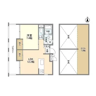 アメニティ高島台I【4階】の間取り