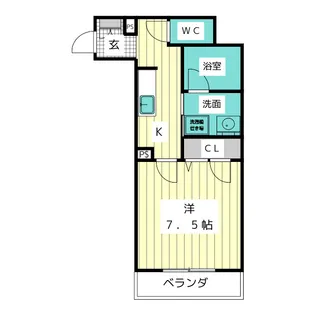 ブランセン川名【2階】の間取り