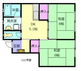 フォーサイト多久La Maison【1階】の間取り