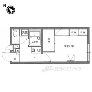 レオパレス天王【1階】の間取り