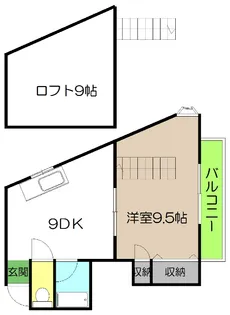 グローバル【4階】の間取り