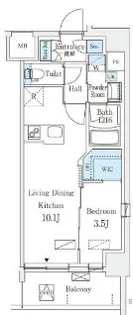 エル・セレーノ横浜【8階】の間取り