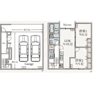 Campana Bianco【1階】の間取り