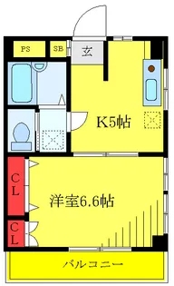 シャイン王子神谷【3階】の間取り