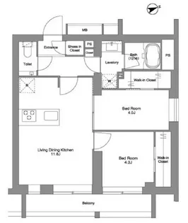ORME COURT YOTSUYA【3階】の間取り