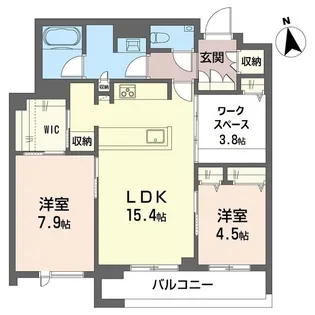 シエル モンティ【2階】の間取り