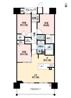 フローレンス横川駅前プレミアムステージ【2階】の間取り