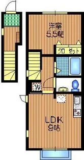 下北沢テラス1【2階】の間取り