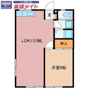 リーシング志摩【1階】の間取り