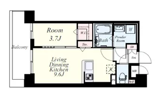 SAKURA天神【9階】の間取り