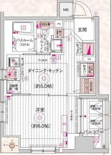 エステムプラザ両国北斎通り【7階】の間取り