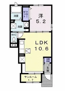 アマリア【1階】の間取り