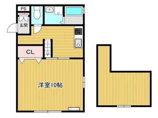 ウッドパレス【2階】の間取り