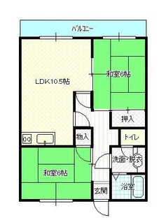 ファインコーポおすが【1階】の間取り