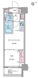 クレヴィアリグゼ世田谷松陰神社前【7階】の間取り