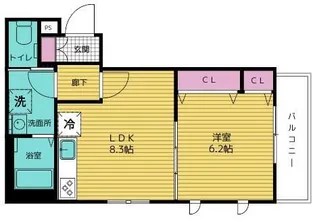 Grace多摩川【3階】の間取り
