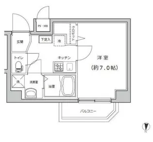Rising place押上二番館【3階】の間取り