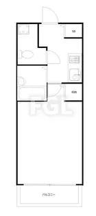 エクスクルーシブID両国【6階】の間取り