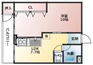 エターナルシティー公園 1号館【4階】の間取り
