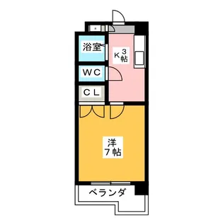 幸川マンション北館【4階】の間取り