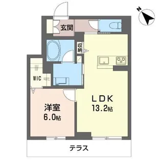 アベニールテラス浦和美園【1階】の間取り