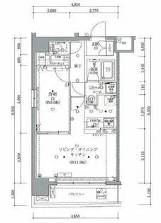アルテシモルーナ【9階】の間取り