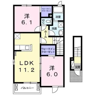 フラン・シェーネ【2階】の間取り