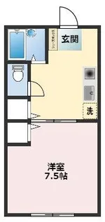 グリーンヒル山手【1階】の間取り