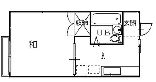 見立山ハイツ【2階】の間取り