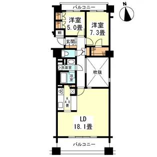 麻布市兵衛町ホームズ【4階】の間取り