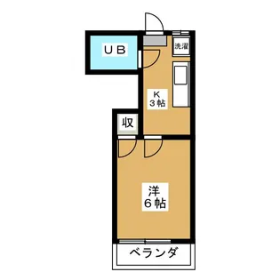 シャルム国立【1階】の間取り