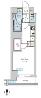 Brillia ist 池尻大橋の間取り