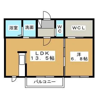 シャーメゾンココア【2階】の間取り