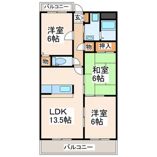 エクセル進成【2階】の間取り