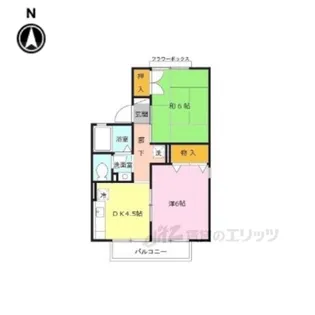 セジュール高塚台【2階】の間取り