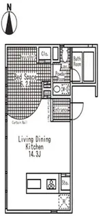 LunaRossa渋谷【3階】の間取り