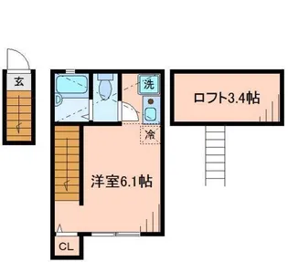 パティシオン駒込【2階】の間取り