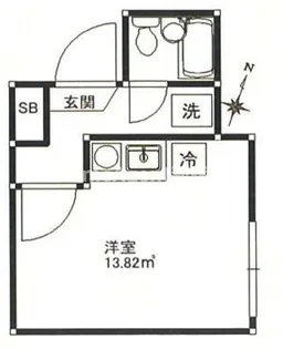 Initium domus渋谷本町【3階】の間取り