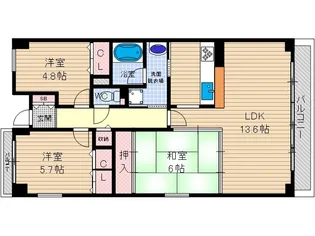 アネックス元町【3階】の間取り