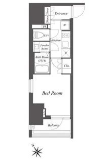 ブランシエスタ横浜高島町【7階】の間取り